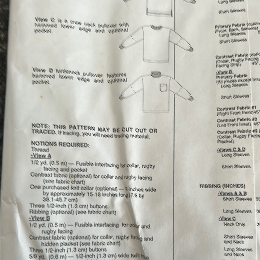 Men's Rugby Shirt Sewing Pattern - Picture 8 of 8